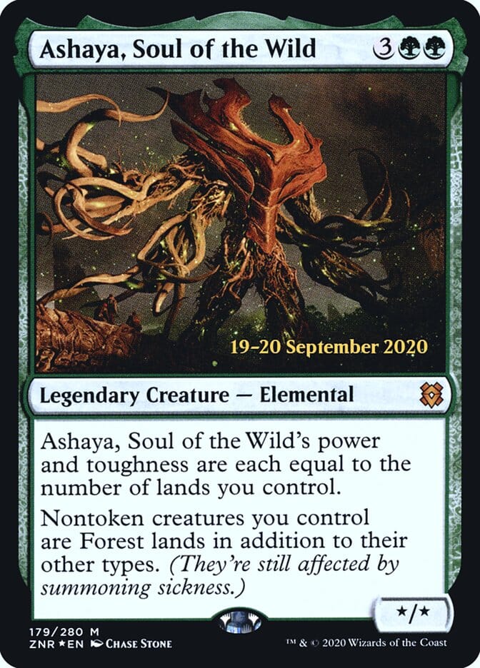Ashaya, Soul of the Wild [Zendikar Rising Prerelease Promos] MTG Single Magic: The Gathering  | Multizone: Comics And Games