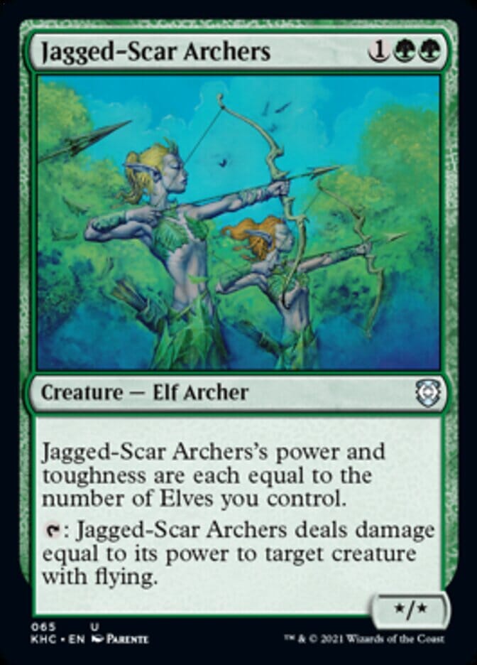 Jagged-Scar Archers [Kaldheim Commander] MTG Single Magic: The Gathering  | Multizone: Comics And Games