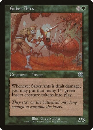 Saber Ants [Mercadian Masques] MTG Single Magic: The Gathering  | Multizone: Comics And Games