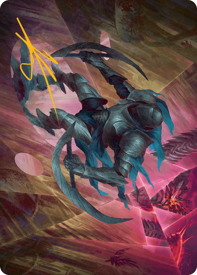 Xerex Strobe-Knight Art Card (Gold-Stamped Signature) [March of the Machine Art Series] MTG Single Magic: The Gathering  | Multizone: Comics And Games