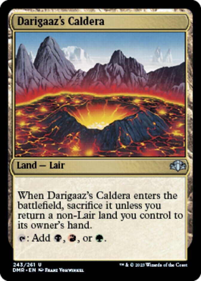 Darigaaz's Caldera [Dominaria Remastered] MTG Single Magic: The Gathering  | Multizone: Comics And Games