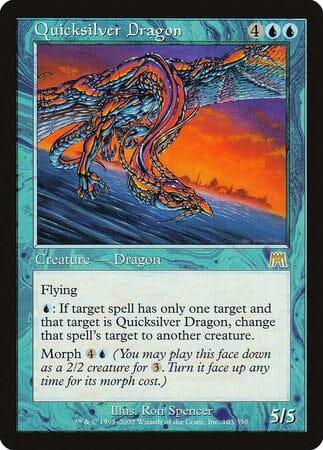 Quicksilver Dragon [Onslaught] MTG Single Magic: The Gathering  | Multizone: Comics And Games