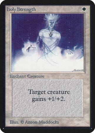 Holy Strength [Limited Edition Alpha] MTG Single Magic: The Gathering  | Multizone: Comics And Games