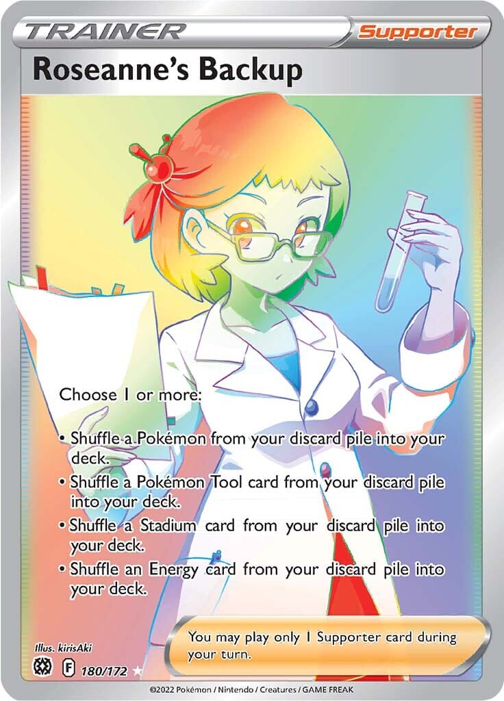 Roseanne's Backup (180/172) [Sword & Shield: Brilliant Stars] Pokemon Single Pokémon  | Multizone: Comics And Games