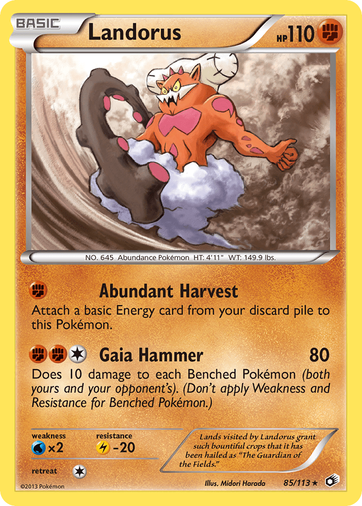 Landorus (85/113) [Black & White: Legendary Treasures] Pokemon Single Pokémon  | Multizone: Comics And Games