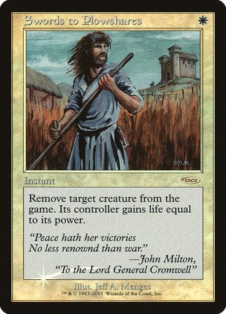 Swords to Plowshares [Friday Night Magic 2001] MTG Single Magic: The Gathering  | Multizone: Comics And Games