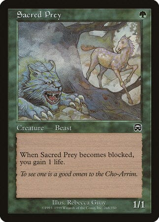 Sacred Prey [Mercadian Masques] MTG Single Magic: The Gathering  | Multizone: Comics And Games