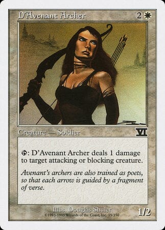 D'Avenant Archer [Classic Sixth Edition] MTG Single Magic: The Gathering  | Multizone: Comics And Games