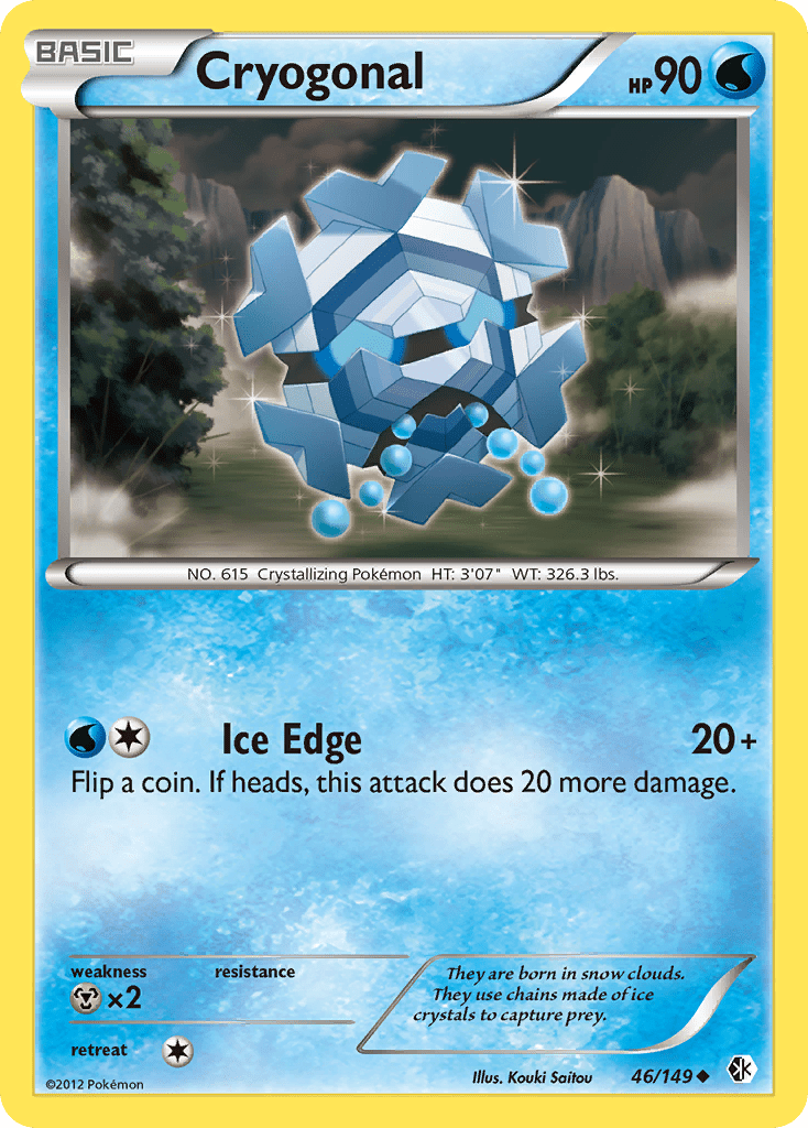 Cryogonal (46/149) [Black & White: Boundaries Crossed] Pokemon Single Pokémon  | Multizone: Comics And Games