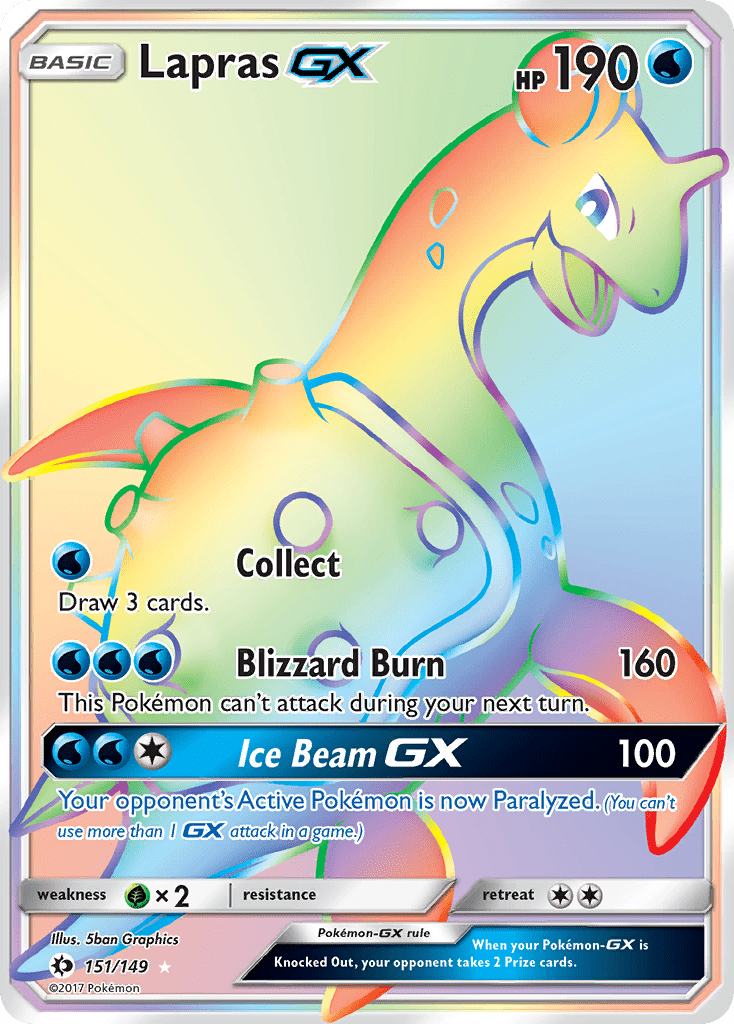 Lapras GX (151/149) [Sun & Moon: Base Set] Pokemon Single Pokémon  | Multizone: Comics And Games