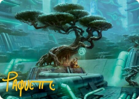 Forest Art Card (Gold-Stamped Signature) [Kamigawa: Neon Dynasty Art Series] MTG Single Magic: The Gathering  | Multizone: Comics And Games