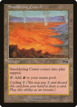 Smoldering Crater [Urza's Saga] MTG Single Magic: The Gathering  | Multizone: Comics And Games