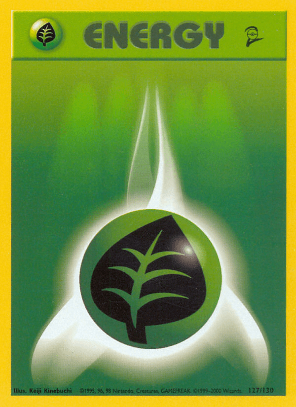 Grass Energy (127/130) [Base Set 2] Pokemon Single Pokémon  | Multizone: Comics And Games