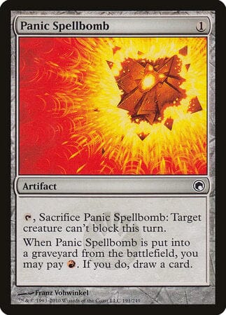 Panic Spellbomb [Scars of Mirrodin] MTG Single Magic: The Gathering  | Multizone: Comics And Games