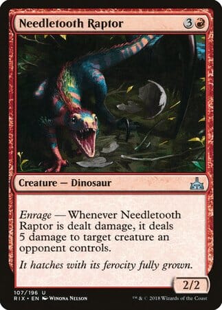 Needletooth Raptor [Rivals of Ixalan] MTG Single Magic: The Gathering  | Multizone: Comics And Games