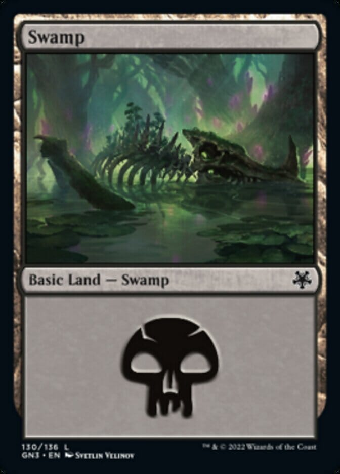 Swamp (130) [Game Night: Free-for-All] MTG Single Magic: The Gathering  | Multizone: Comics And Games