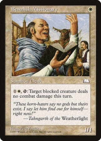 Benalish Missionary [Weatherlight] MTG Single Magic: The Gathering  | Multizone: Comics And Games