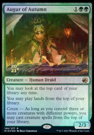 Augur of Autumn [Innistrad: Midnight Hunt Prerelease Promos] MTG Single Magic: The Gathering  | Multizone: Comics And Games