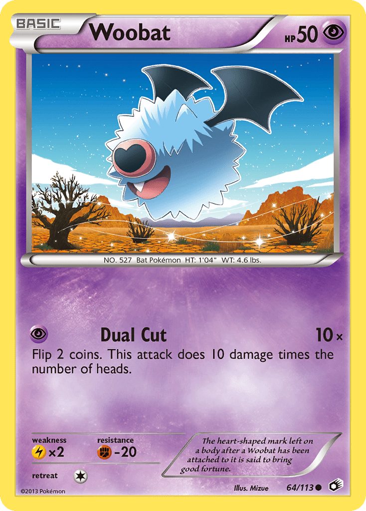 Woobat (64/113) [Black & White: Legendary Treasures] Pokemon Single Pokémon  | Multizone: Comics And Games