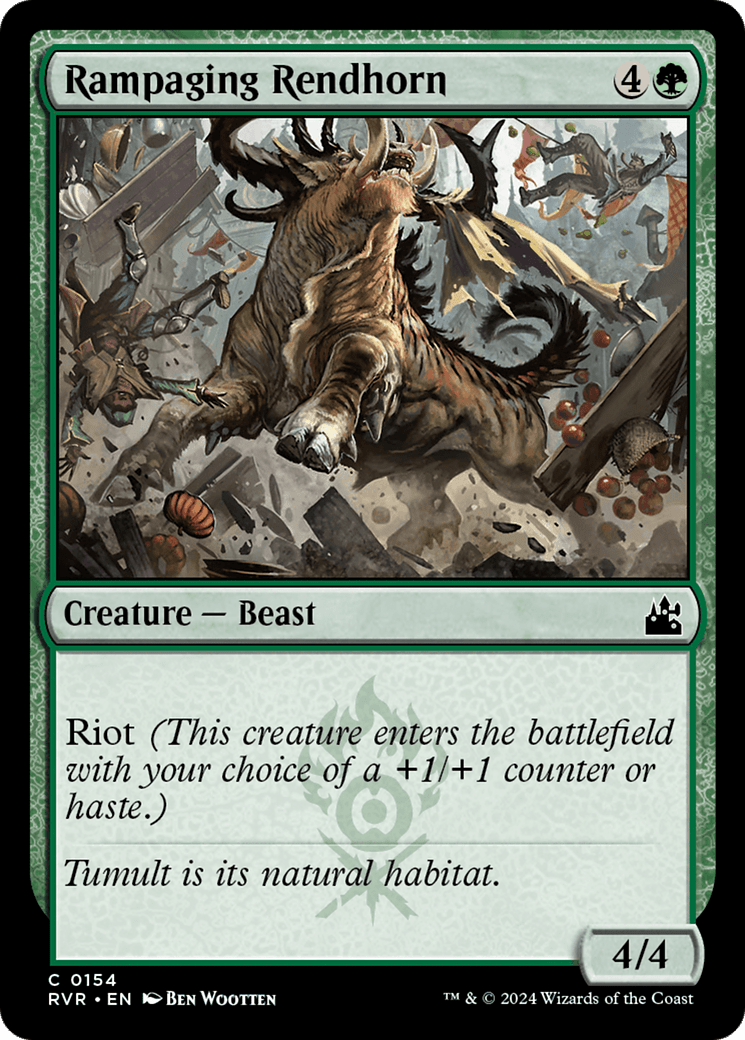 Rampaging Rendhorn [Ravnica Remastered] MTG Single Magic: The Gathering  | Multizone: Comics And Games