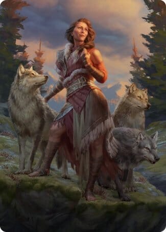 Arlinn, the Pack's Hope 1 Art Card [Innistrad: Midnight Hunt Art Series] MTG Single Magic: The Gathering  | Multizone: Comics And Games
