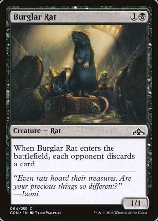 Burglar Rat [Guilds of Ravnica] MTG Single Magic: The Gathering  | Multizone: Comics And Games