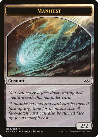 Manifest Token [Fate Reforged Tokens] MTG Single Magic: The Gathering  | Multizone: Comics And Games