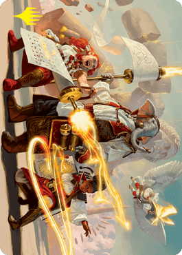 Lorehold Command Art Card (Gold-Stamped Signature) [Strixhaven: School of Mages Art Series] MTG Single Magic: The Gathering  | Multizone: Comics And Games