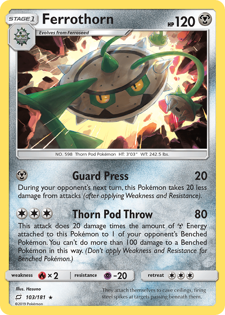 Ferrothorn (103/181) [Sun & Moon: Team Up] Pokemon Single Pokémon  | Multizone: Comics And Games