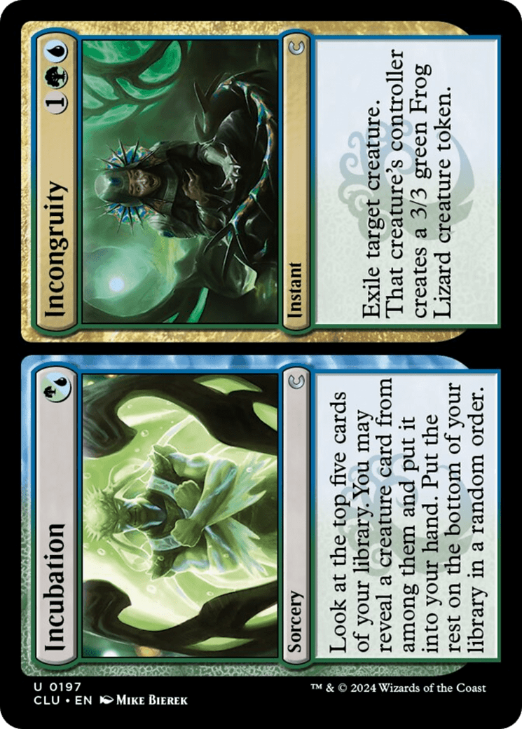 Incubation // Incongruity [Ravnica: Clue Edition] MTG Single Magic: The Gathering  | Multizone: Comics And Games