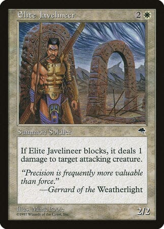 Elite Javelineer [Tempest] MTG Single Magic: The Gathering  | Multizone: Comics And Games