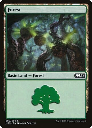 Forest (280) [Core Set 2019] MTG Single Magic: The Gathering  | Multizone: Comics And Games
