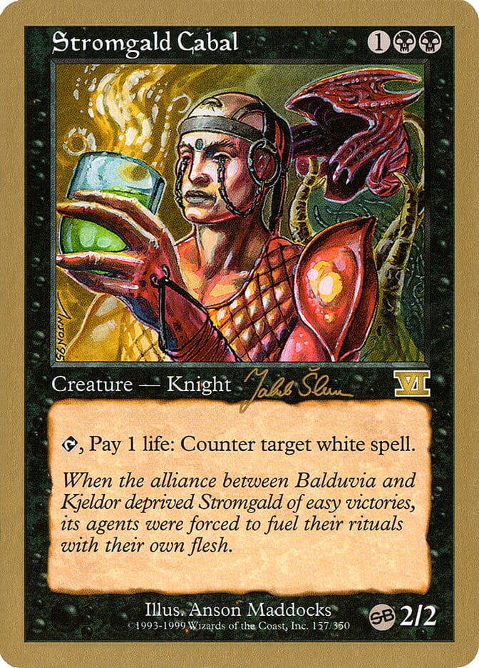 Stromgald Cabal (Jakub Slemr) (SB) [World Championship Decks 1999] MTG Single Magic: The Gathering  | Multizone: Comics And Games