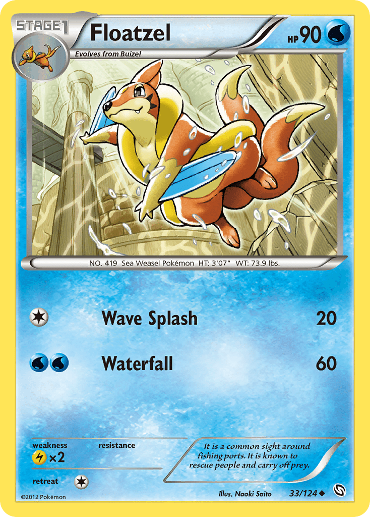 Floatzel (33/124) [Black & White: Dragons Exalted] Pokemon Single Pokémon  | Multizone: Comics And Games