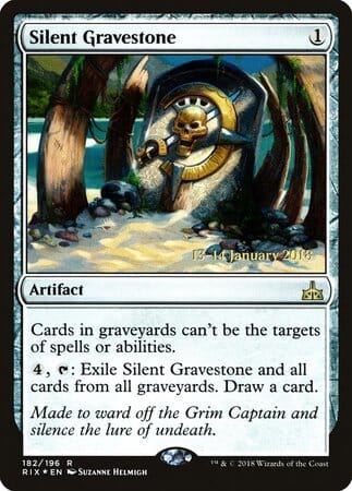 Silent Gravestone [Rivals of Ixalan Promos] MTG Single Magic: The Gathering  | Multizone: Comics And Games