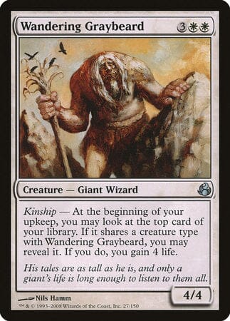 Wandering Graybeard [Morningtide] MTG Single Magic: The Gathering  | Multizone: Comics And Games