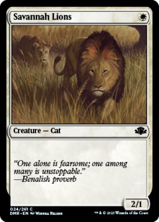 Savannah Lions [Dominaria Remastered] MTG Single Magic: The Gathering  | Multizone: Comics And Games