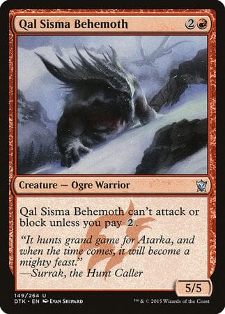 Qal Sisma Behemoth [Dragons of Tarkir] MTG Single Magic: The Gathering  | Multizone: Comics And Games