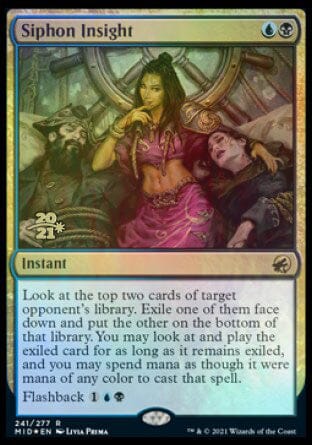 Siphon Insight [Innistrad: Midnight Hunt Prerelease Promos] MTG Single Magic: The Gathering  | Multizone: Comics And Games