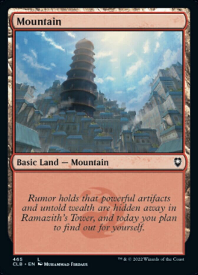 Mountain (465) [Commander Legends: Battle for Baldur's Gate] MTG Single Magic: The Gathering  | Multizone: Comics And Games