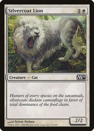 Silvercoat Lion [Magic 2010] MTG Single Magic: The Gathering  | Multizone: Comics And Games
