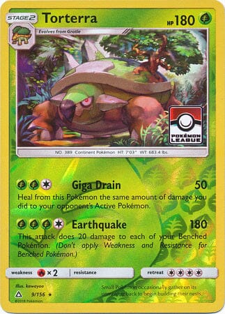 Torterra (9/156) (League Promo) [Sun & Moon: Ultra Prism] Pokemon Single Pokémon  | Multizone: Comics And Games