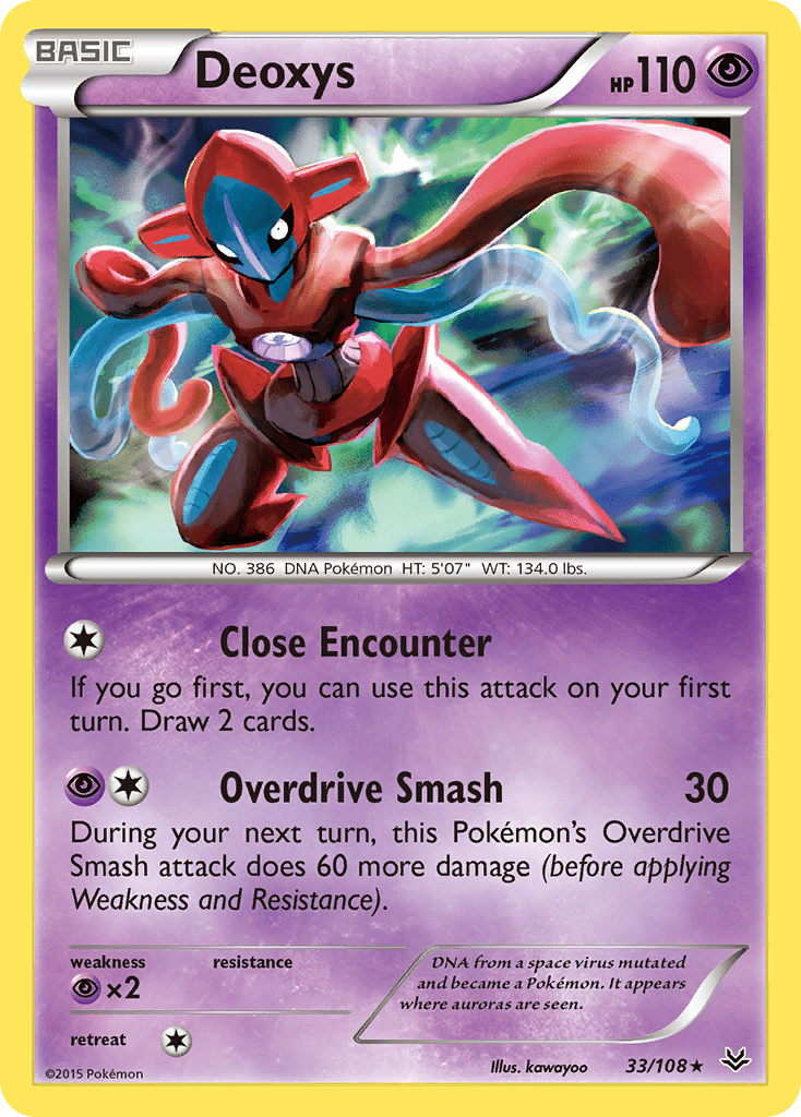 Deoxys (33/108) [XY: Roaring Skies] Pokemon Single Pokémon  | Multizone: Comics And Games