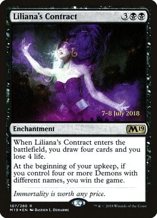 Liliana's Contract [Core Set 2019 Promos] MTG Single Magic: The Gathering  | Multizone: Comics And Games