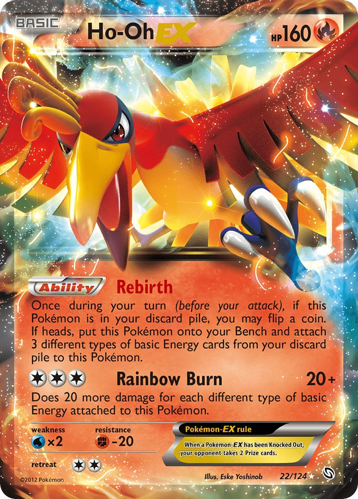 Ho-Oh EX (22/124) [Black & White: Dragons Exalted] Pokemon Single Pokémon  | Multizone: Comics And Games