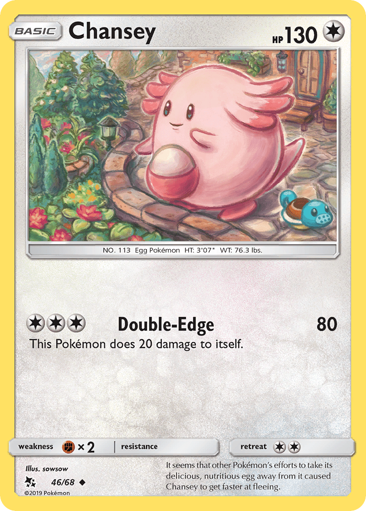 Chansey (46/68) [Sun & Moon: Hidden Fates] Pokemon Single Pokémon  | Multizone: Comics And Games