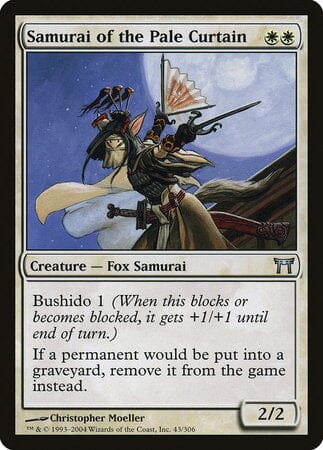 Samurai of the Pale Curtain [Champions of Kamigawa] MTG Single Magic: The Gathering  | Multizone: Comics And Games