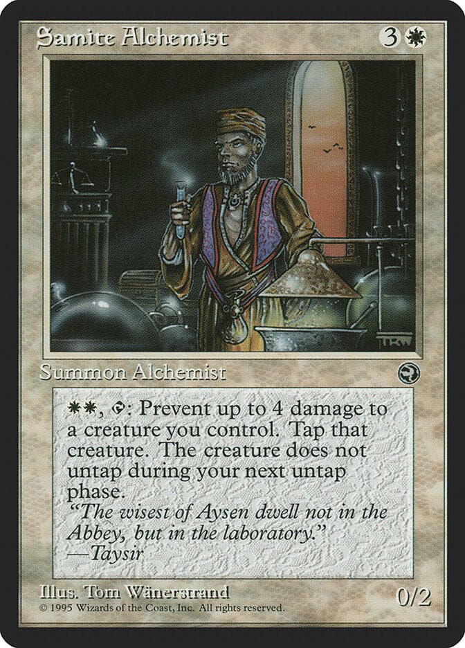 Samite Alchemist (Taysir Flavor Text) [Homelands] MTG Single Magic: The Gathering  | Multizone: Comics And Games