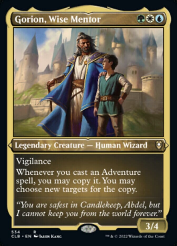 Gorion, Wise Mentor (Foil Etched) [Commander Legends: Battle for Baldur's Gate] MTG Single Magic: The Gathering  | Multizone: Comics And Games