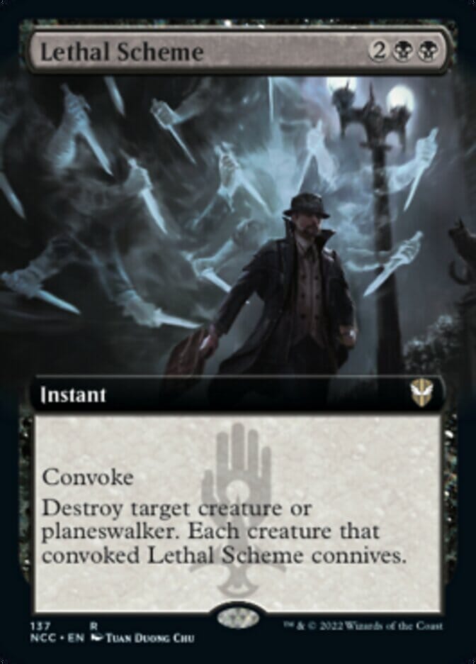 Lethal Scheme (Extended Art) [Streets of New Capenna Commander] MTG Single Magic: The Gathering  | Multizone: Comics And Games